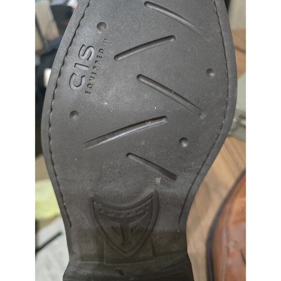 MICHAEL TOSCHI CIS Equipped Loafer Dress Shoes Cognac Leather Size‎ 10.5 ITALY - Picture 7 of 8